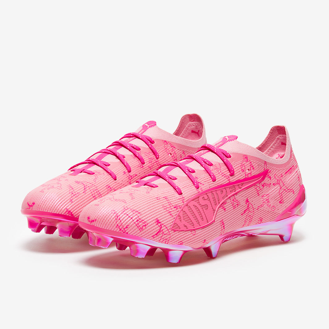 Puma Ultra 5 Ultimate x KidSuper SE FG - Pink Lilac/Fast Pink
