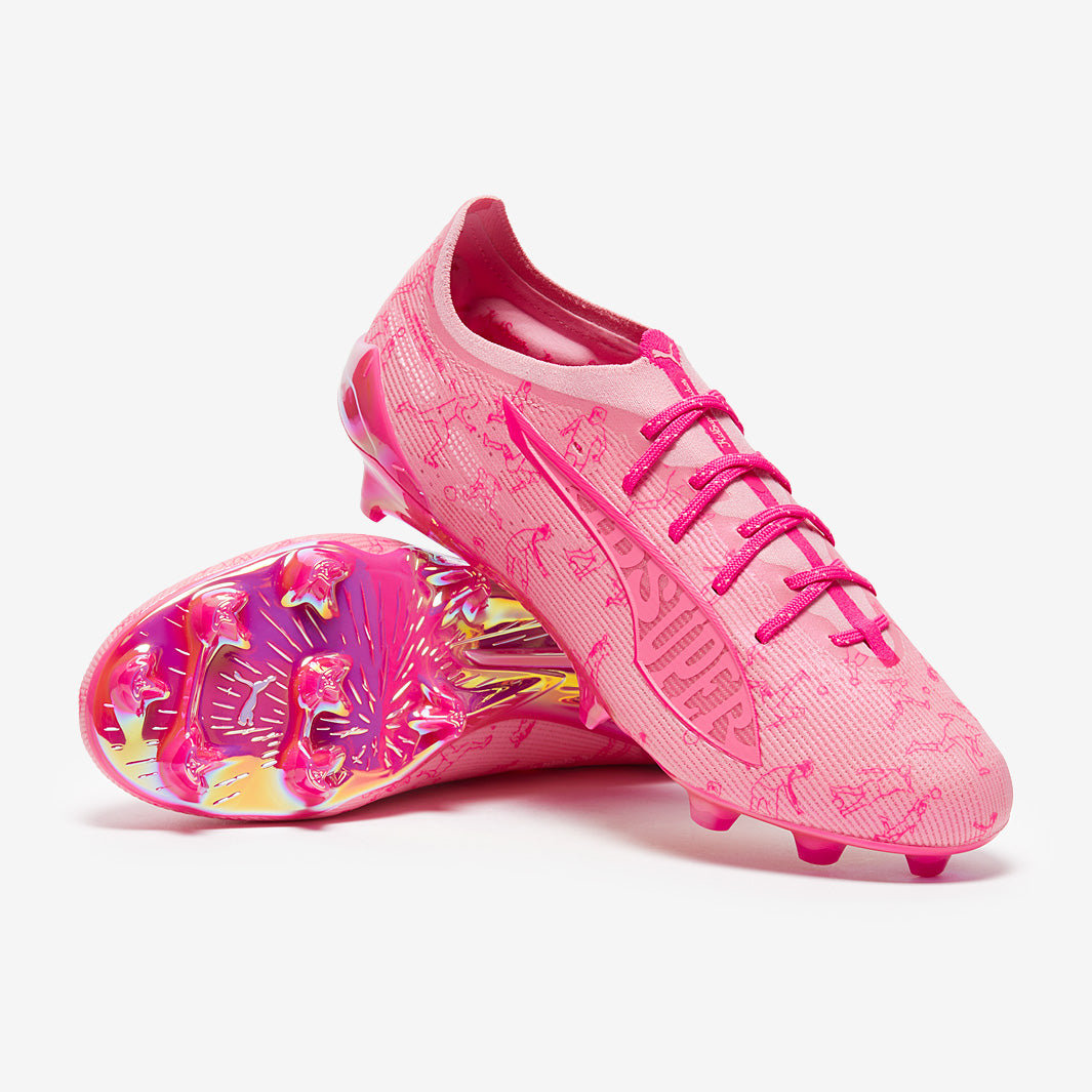 Puma Ultra 5 Ultimate x KidSuper SE FG - Pink Lilac/Fast Pink