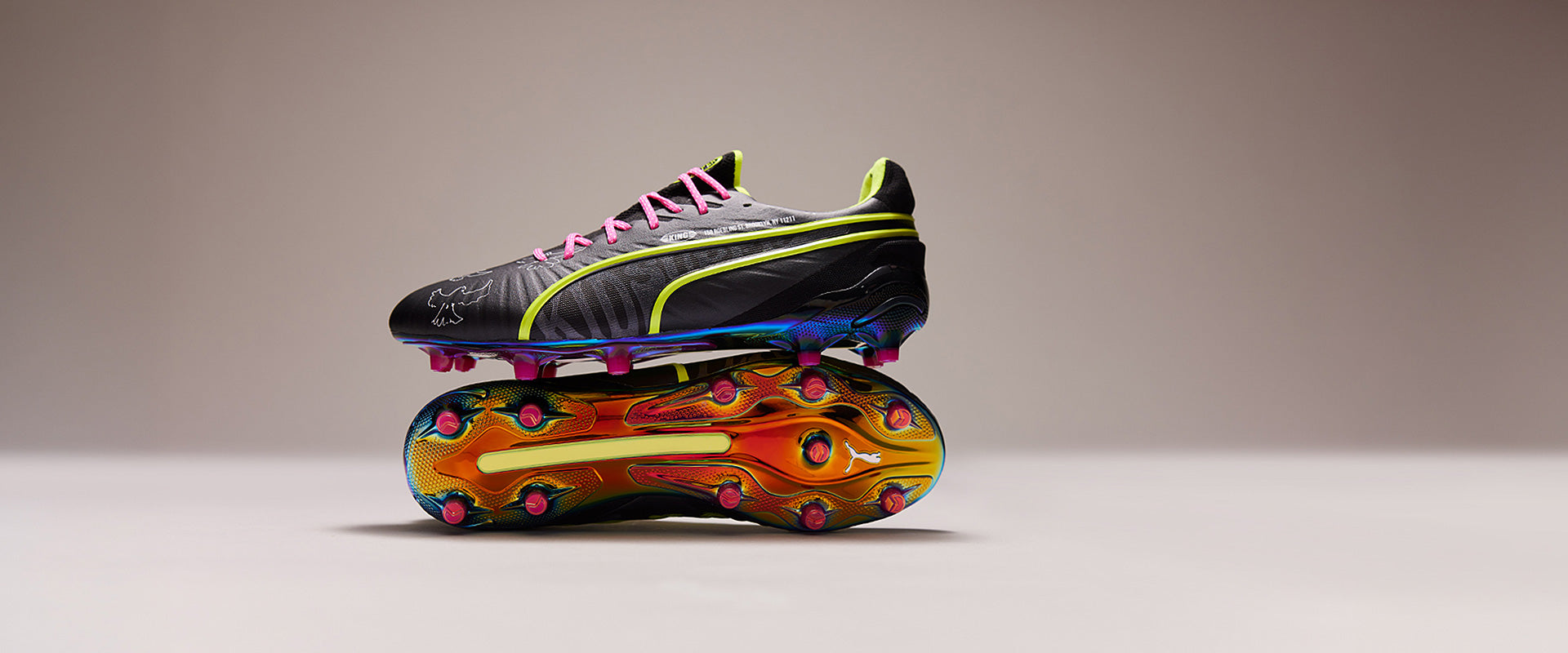 Puma King Ultimate x KidSuper SE FG/AG - Puma Black/Electric Lime