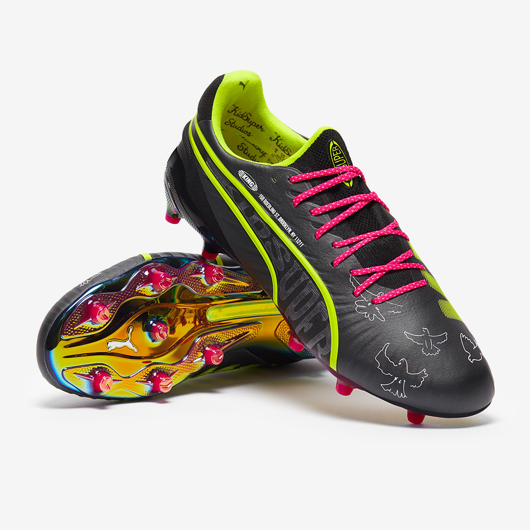 【即日発送】PUMA キング アルティメットX KIDSUPER FG/AG Puma King Ultimate x KidSuper SE FG/AG - Puma Black/Electric Lime