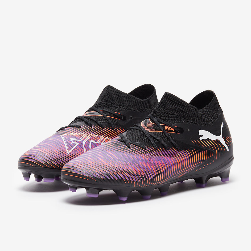 Puma Kids Future 8 Pro FG/AG - Puma Black/Puma White/Glowing Red