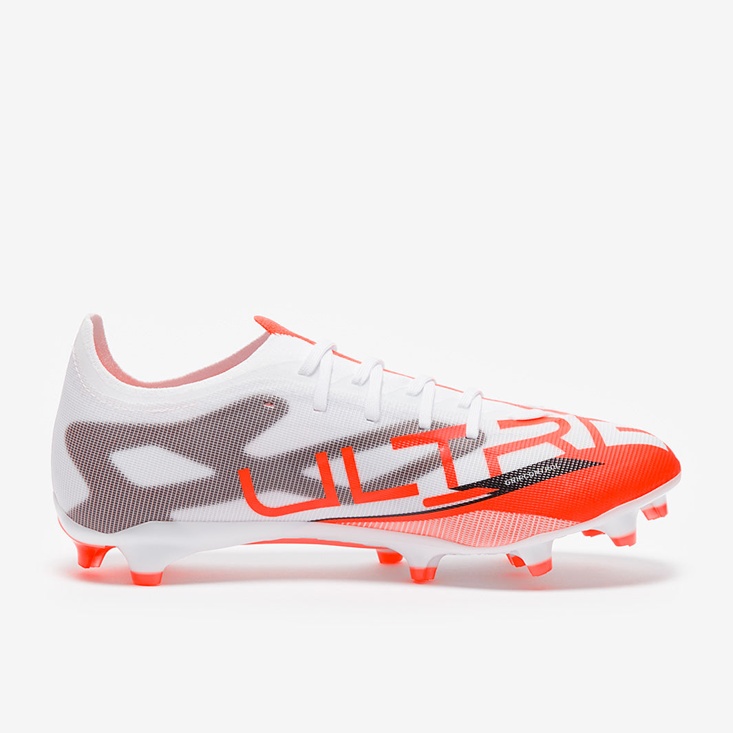 Puma Ultra 5 Match FG/AG - Puma White/Puma Black/Glowing Red