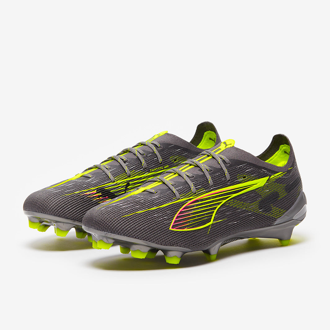 Puma サッカーシューズ イエロー/グレー27.5 Puma Ultra 5 Ultimate FG - Matte Aged Silver/Yellow Alert/Sun