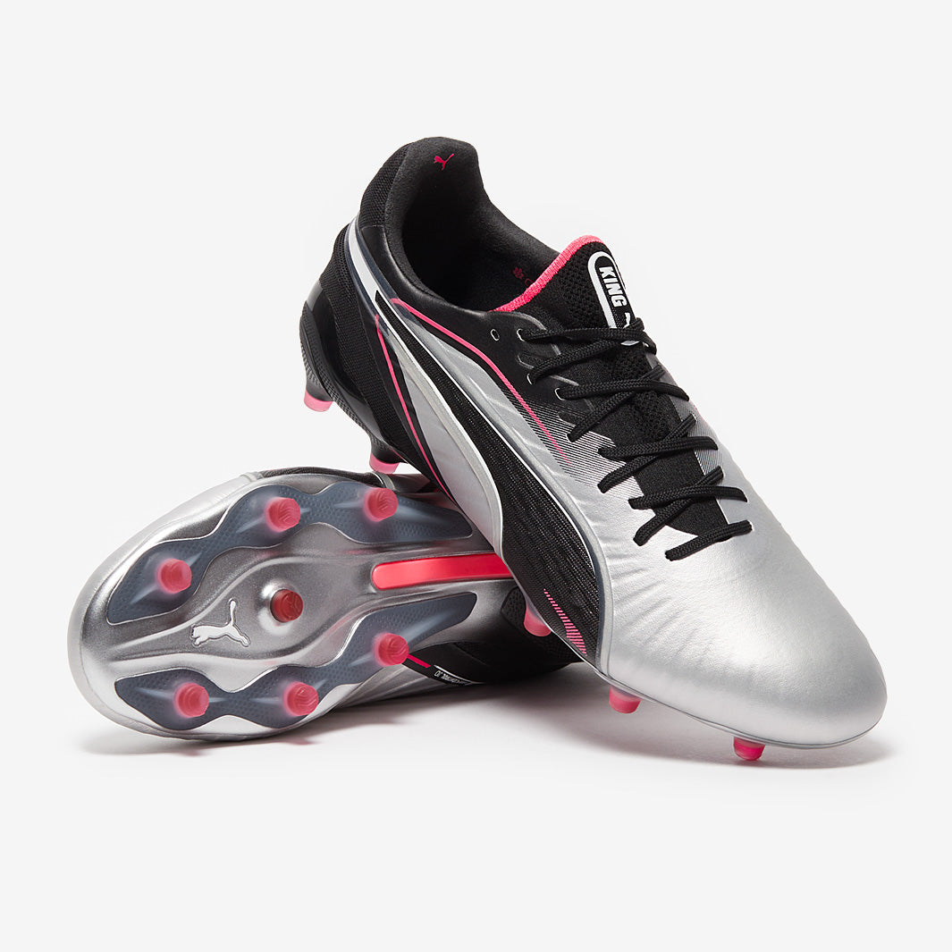 【新品】Puma KING ULTIMATE FG/AG 8.5 27.5㎝ Puma King Ultimate FG/AG - Puma Silver/Puma Black/Sun Struck/Puma