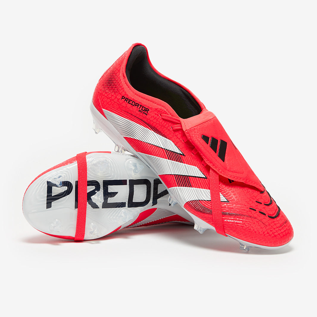 adidas Predator レッド シューズ adidas Predator Pro Tongue Firm Ground - Lucid Red/White/Black