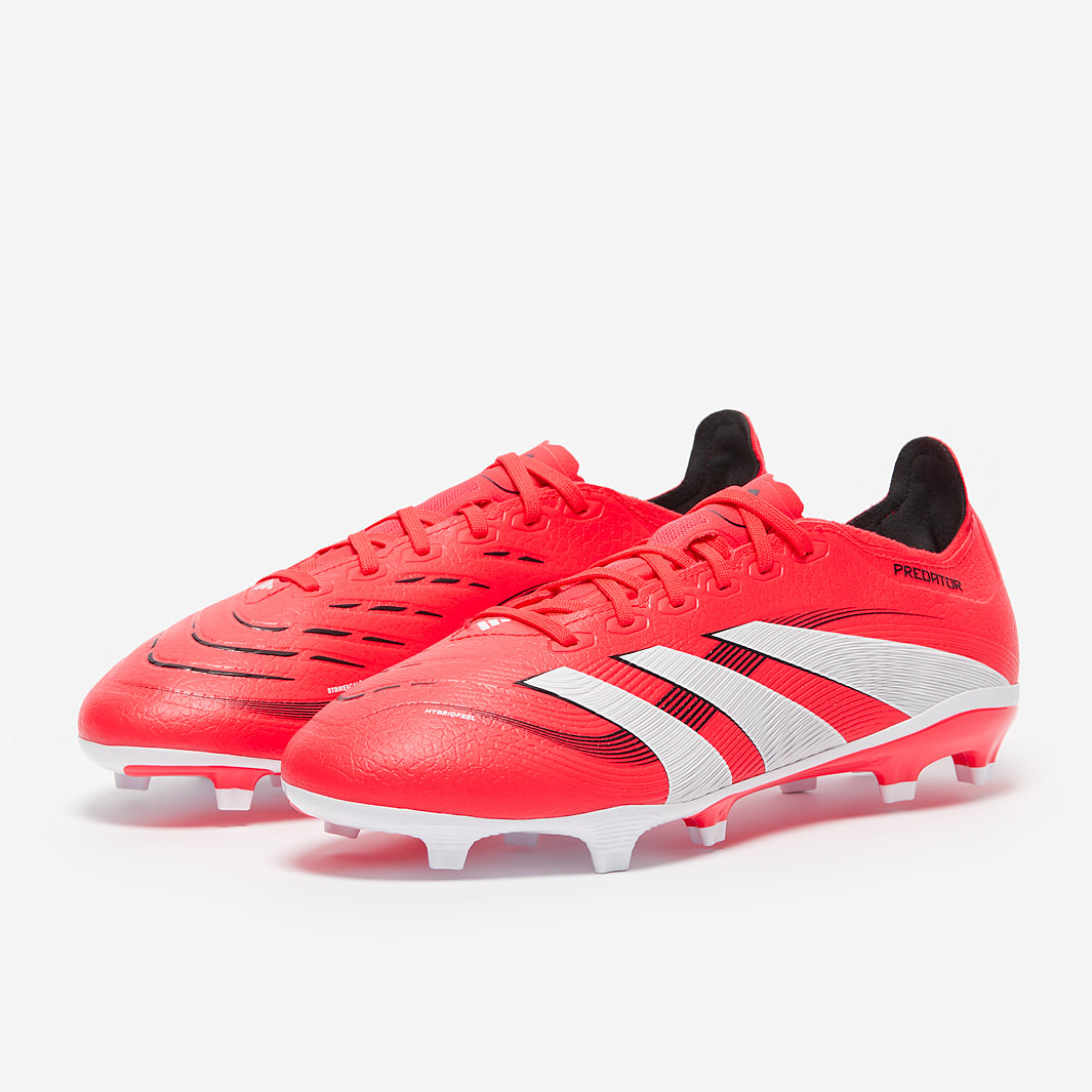 adidas Predator サッカーシューズ レッド adidas Predator Pro FG Firm Ground Boots Red/White – Best Buy Soccer