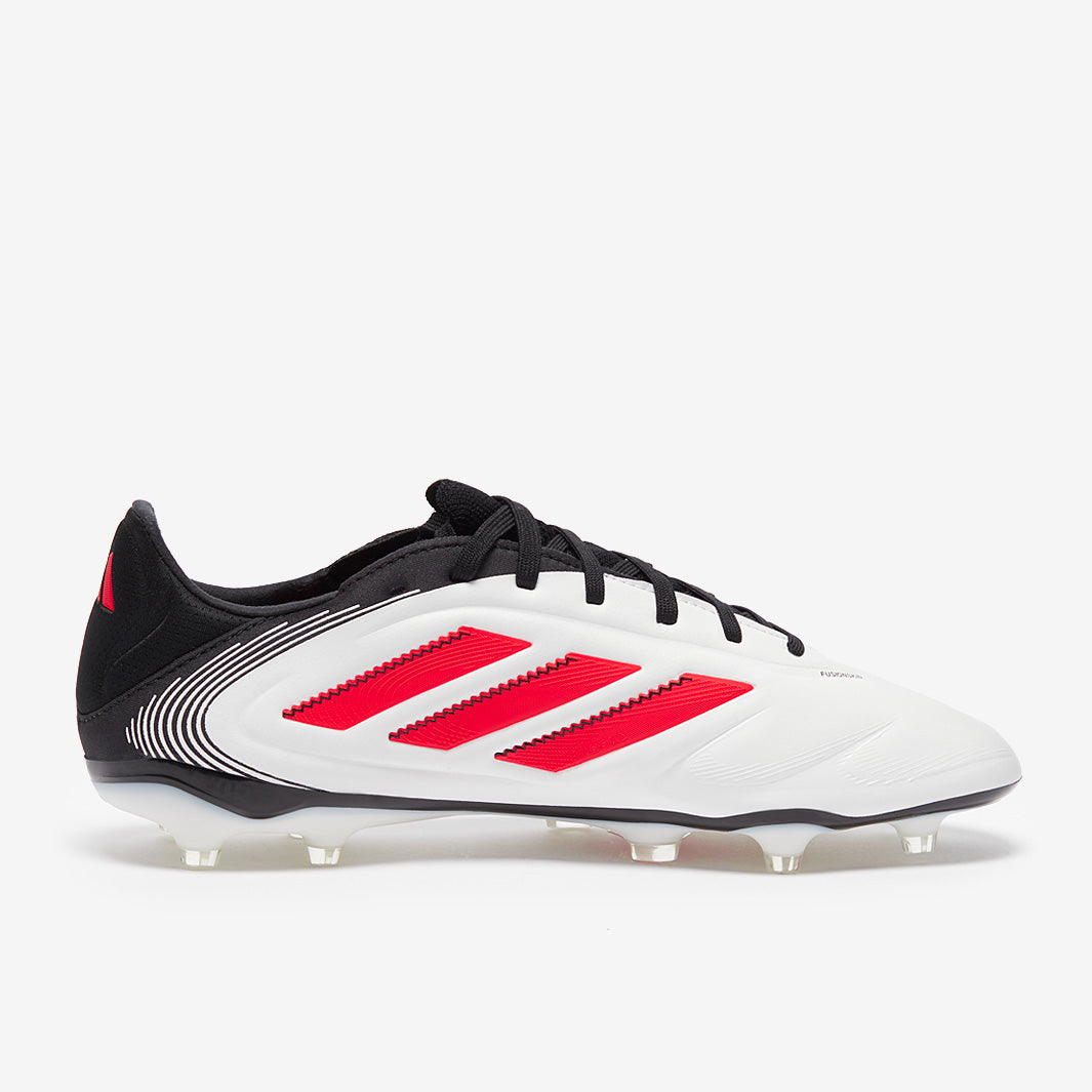 adidas Copa Pure III Pro Firm Ground - White/Lucid Red/Black