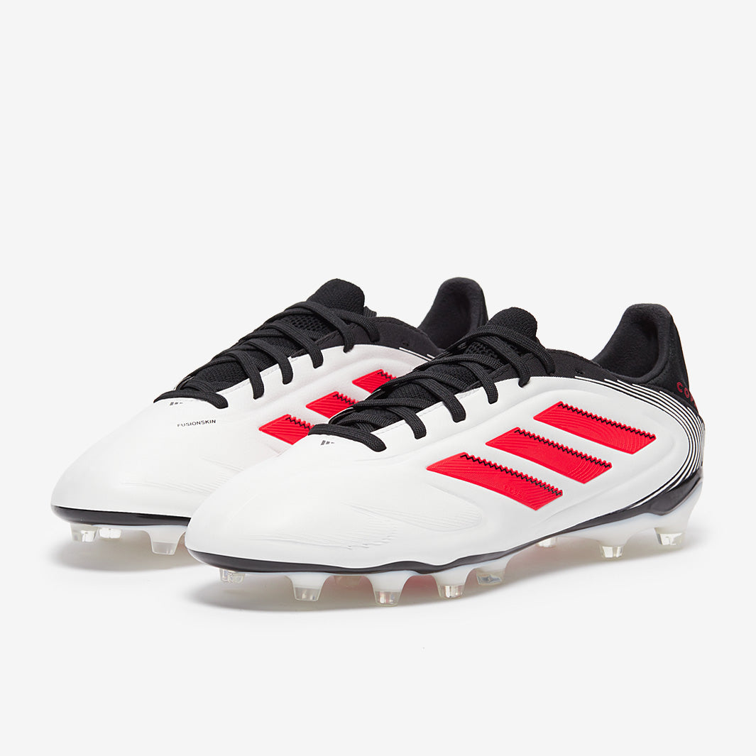 adidas Copa Pure III Pro Firm Ground - White/Lucid Red/Black