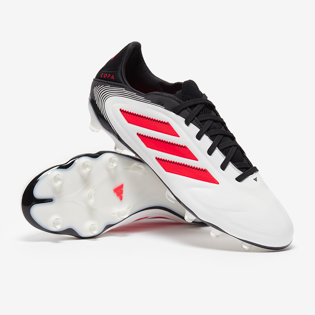 adidas Copa Pure III Pro Firm Ground - White/Lucid Red/Black