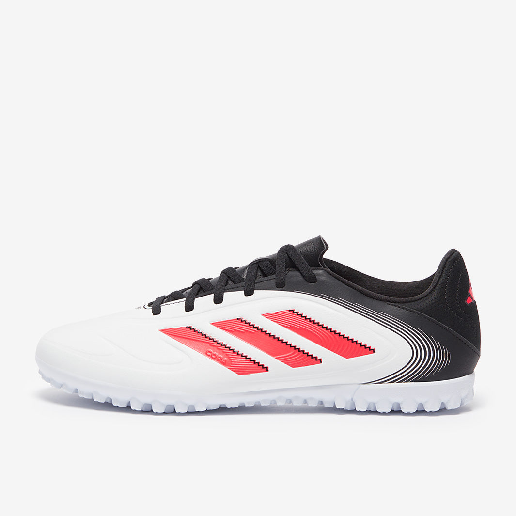 adidas Copa Pure III Club Turf - White/Lucid Red/Black - Adult Cleats