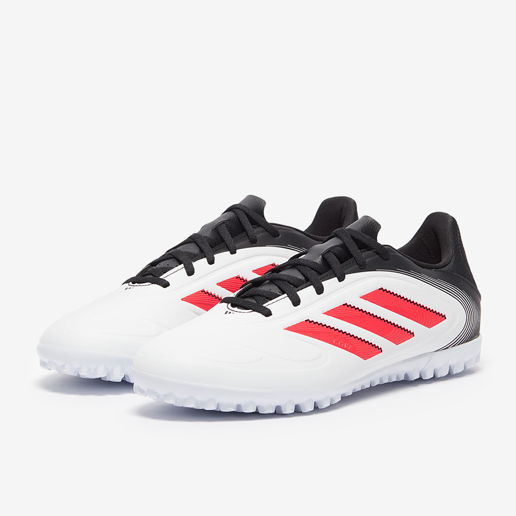 adidas Copa Pure III Club Turf - White/Lucid Red/Black - Adult Cleats