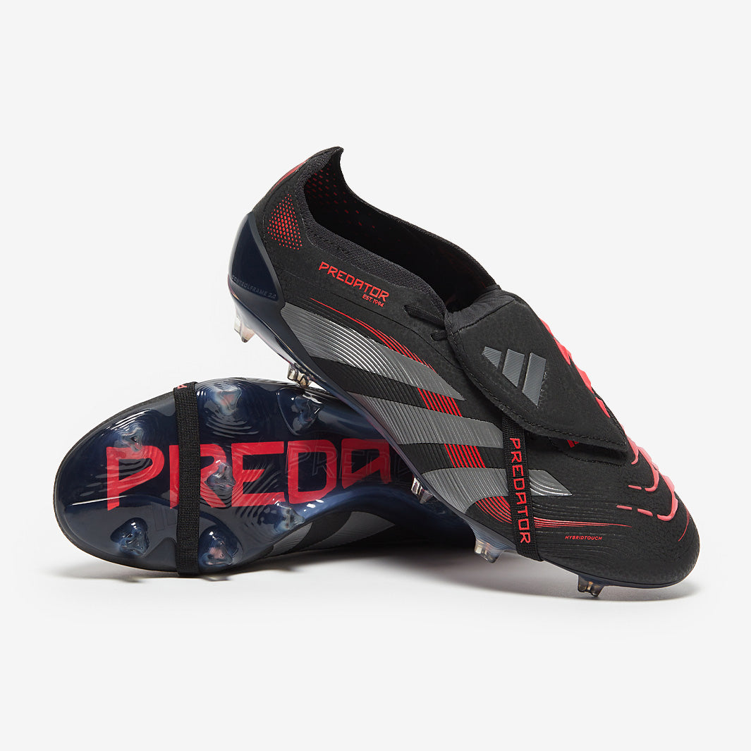 adidas Predator Elite Tongue Firm Ground - Black/Grey Four/Lucid