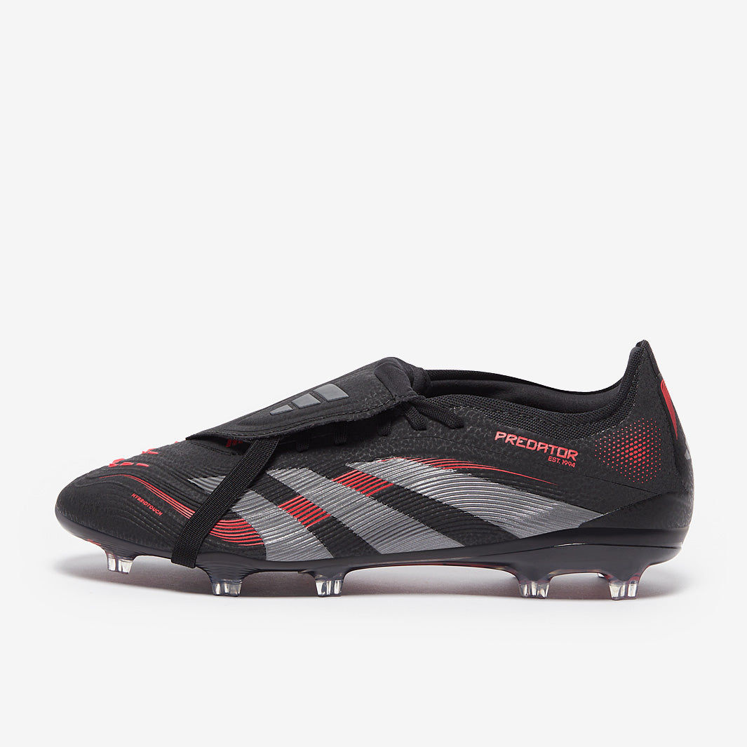 adidas Predator Pro Tongue Firm Ground - Black/Grey Four/Lucid Red