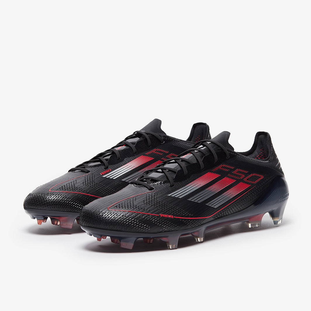 adidas F50 Elite Firm Ground - Black/Iron Met./Lucid Red - Adult