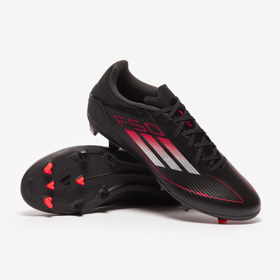 adidas F50 League Firm Ground/Mixed Ground - Black/Iron Met./Lucid