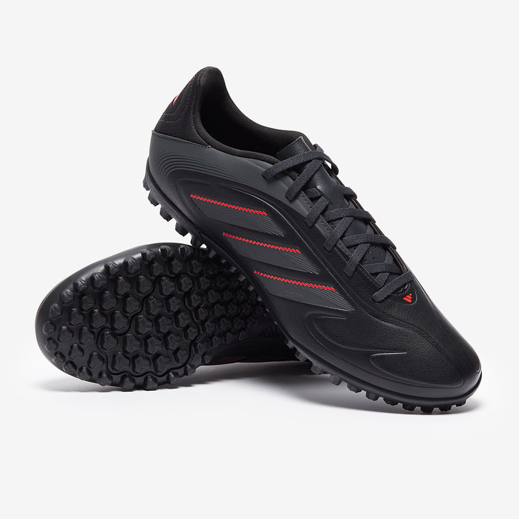 adidas Copa Pure III Club Turf - Black/Carbon/Lucid Red - Adult Cleats