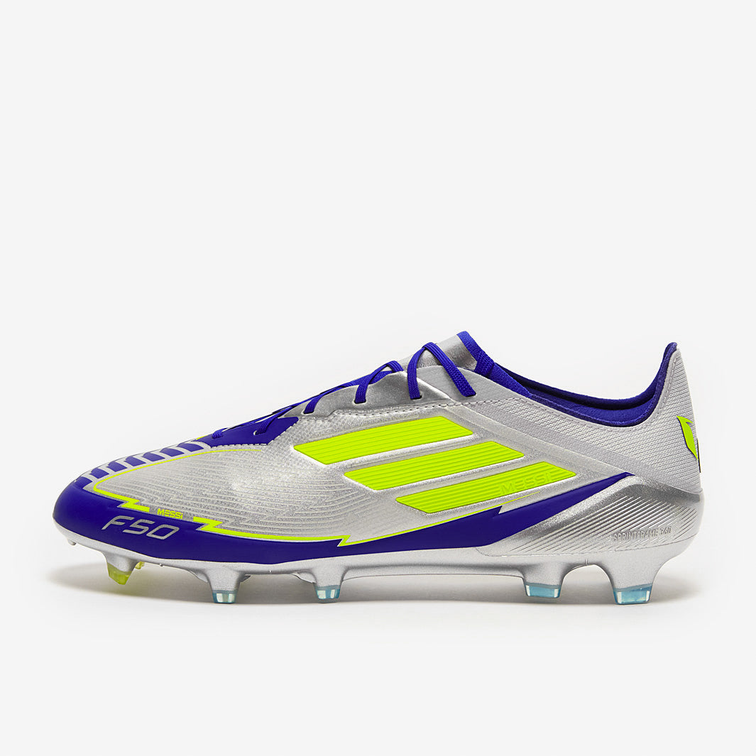 adidas F50 Elite x Messi Firm Ground - Silver Met./Solar Yellow