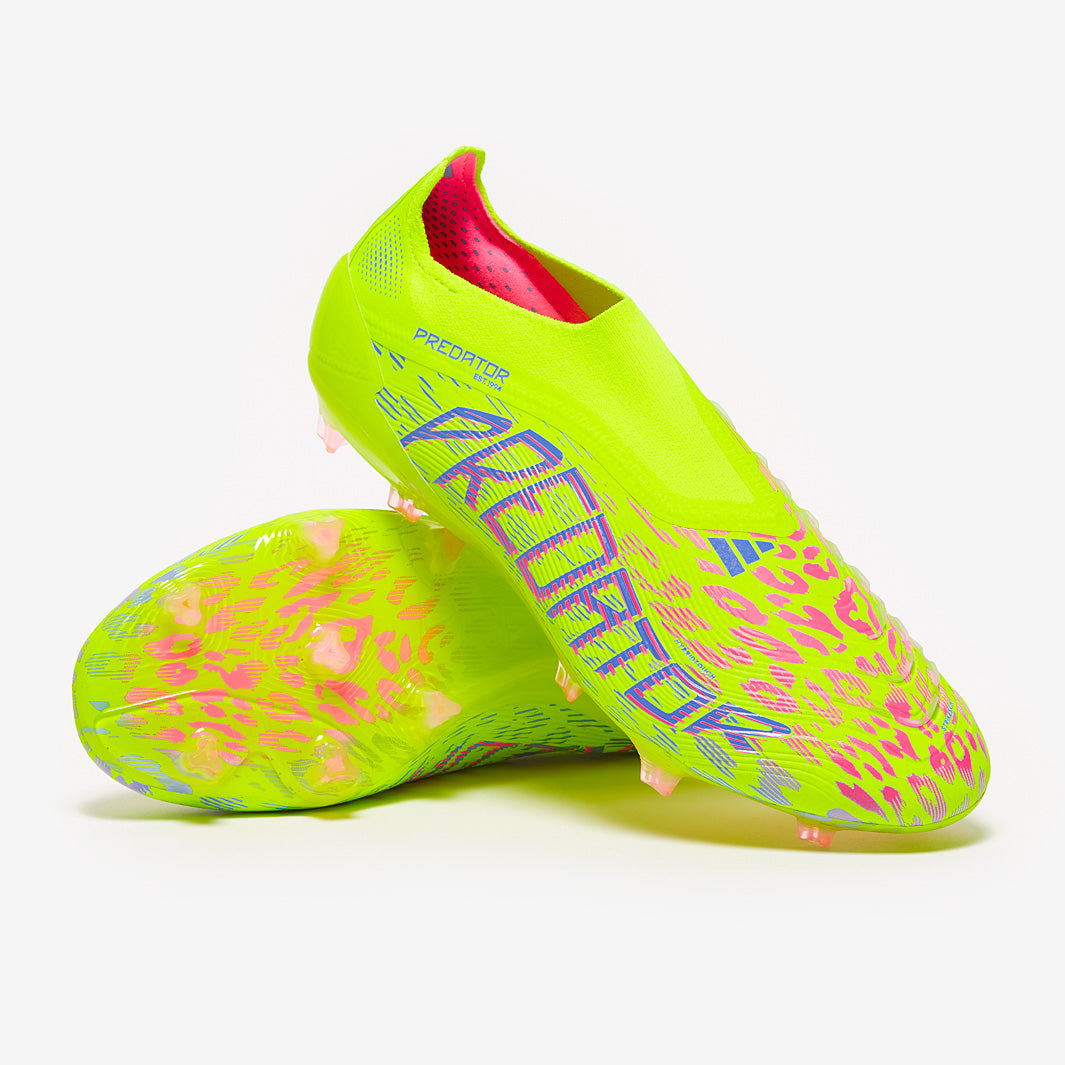 ブースタープロ adidas Predator Elite Laceless Firm Ground - Lucid Lemon/Lucid