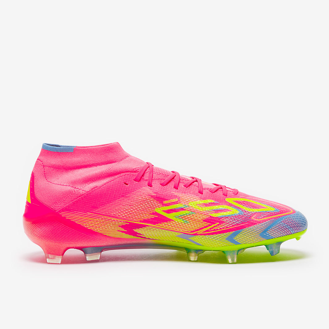 adidas Womens F50 Elite Mid Firm Ground - Lucid Pink/Lucid Lemon
