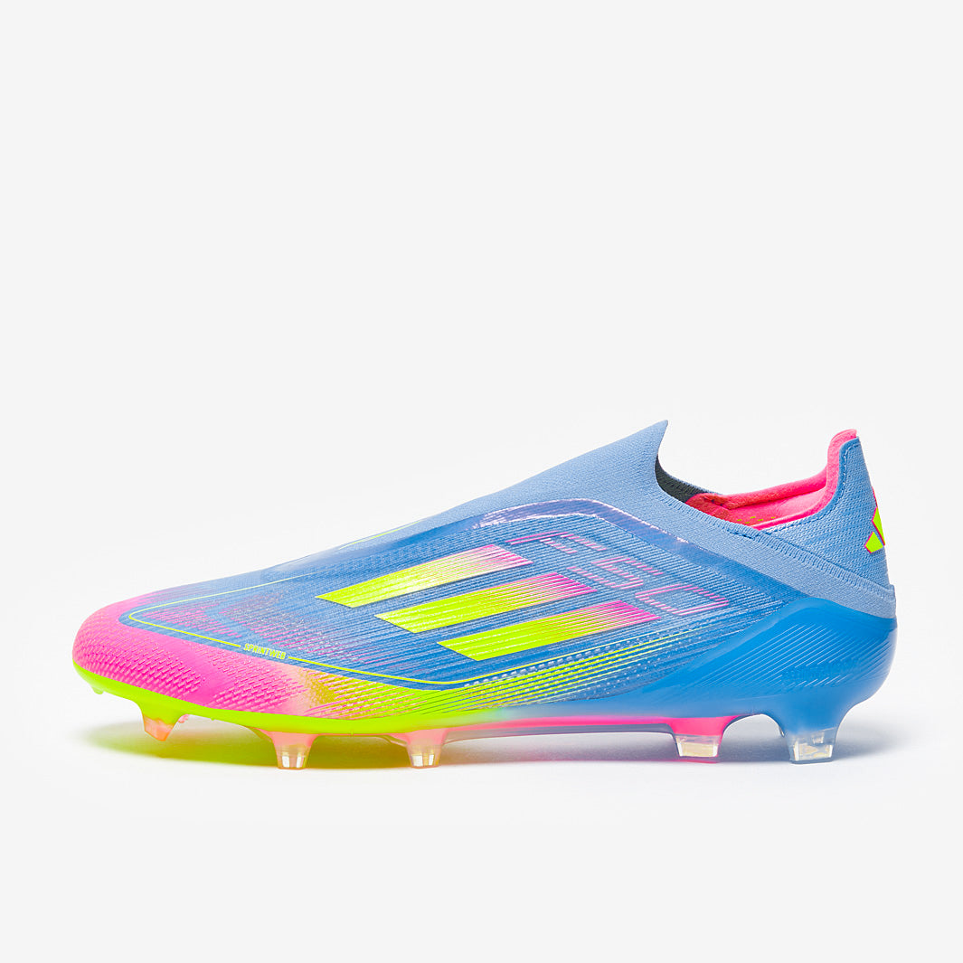adidas F50 Elite Laceless Firm Ground - Blue Fusion/Lucid Lemon
