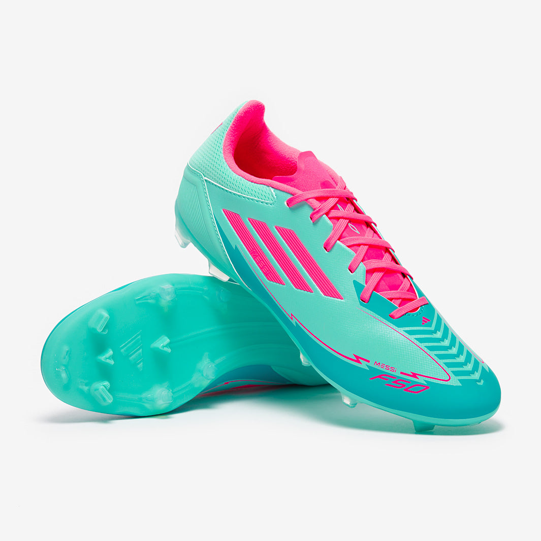 adidas F50 League x Messi Firm Ground/Mixed Ground - Flash Aqua