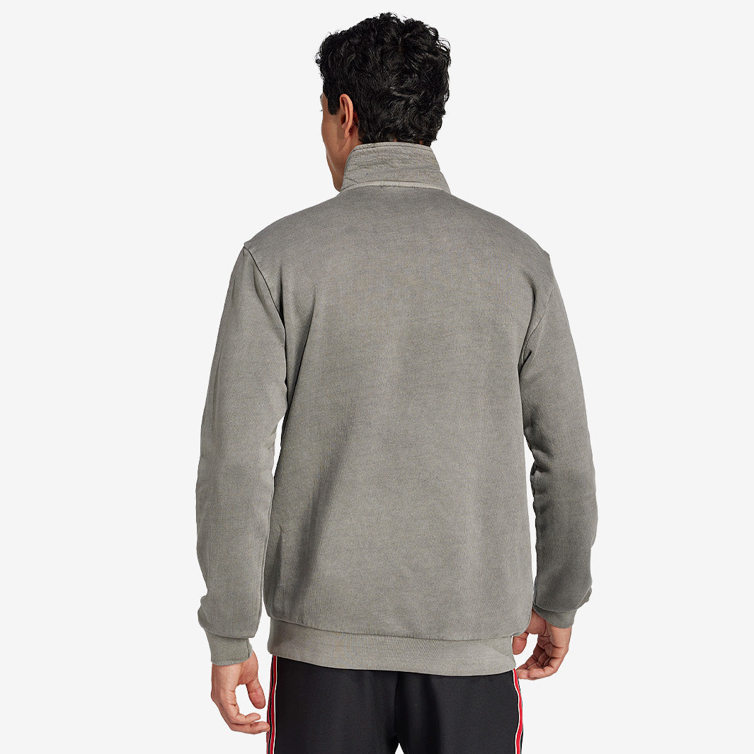 トップス MU adidas Originals Manchester United 24/25 Terrace Icon 1/2 Zip Top