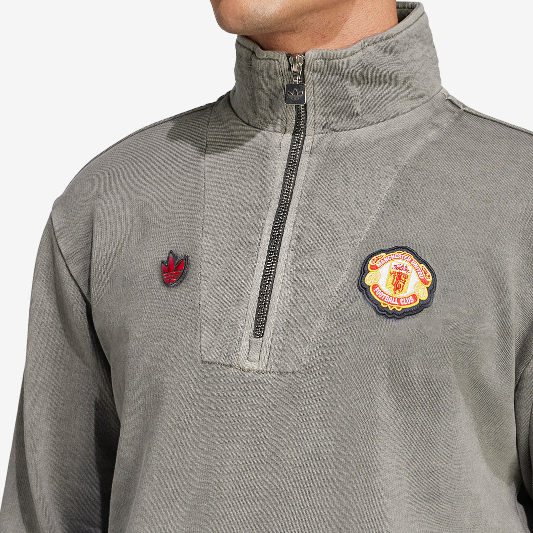adidas Originals Manchester United 24/25 Terrace Icon 1/2 Zip Top