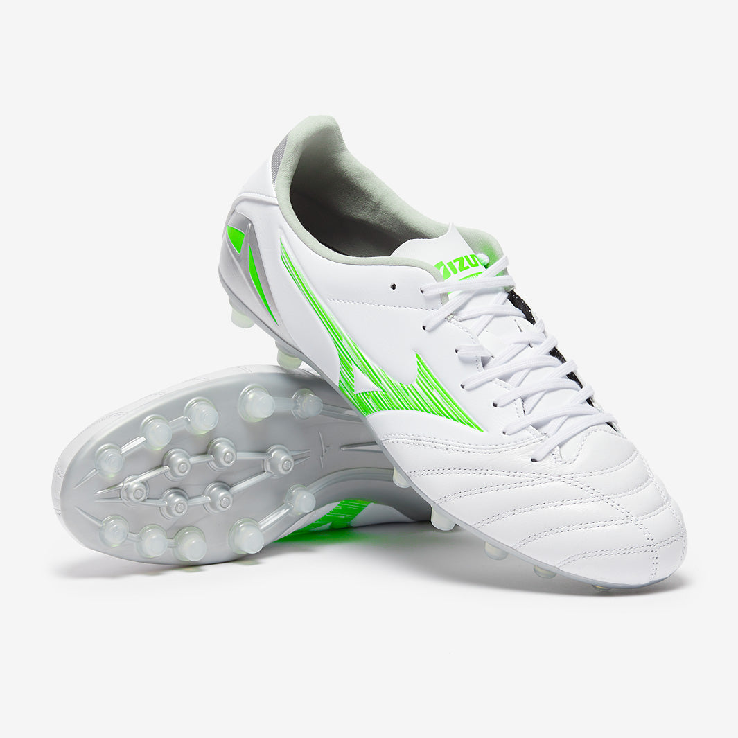 Mizuno Morelia Neo IV Pro Artificial Grass - White/Neon Green/Cool