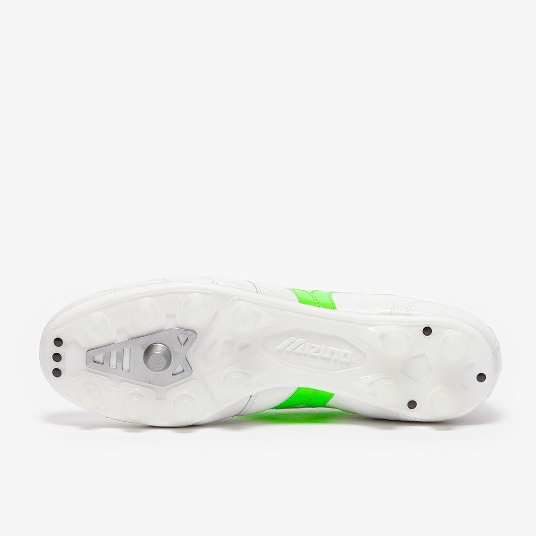 Mizuno Morelia2 ホワイト/グリーン Mizuno Morelia Neo IV Elite FG 'Frontier Pack White Green Gecko