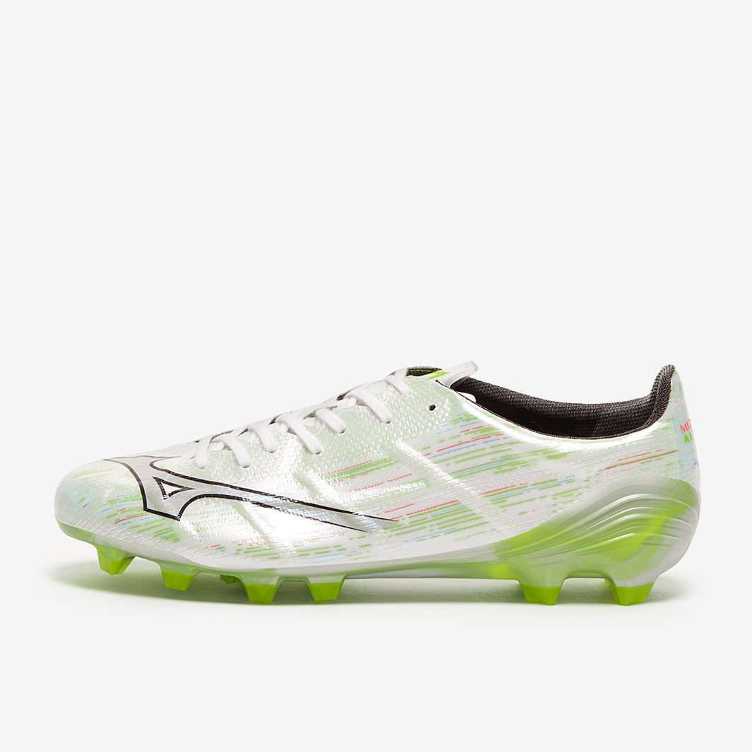 Mizuno Alpha II Elite Made in Japan Firm Ground - White/Silver