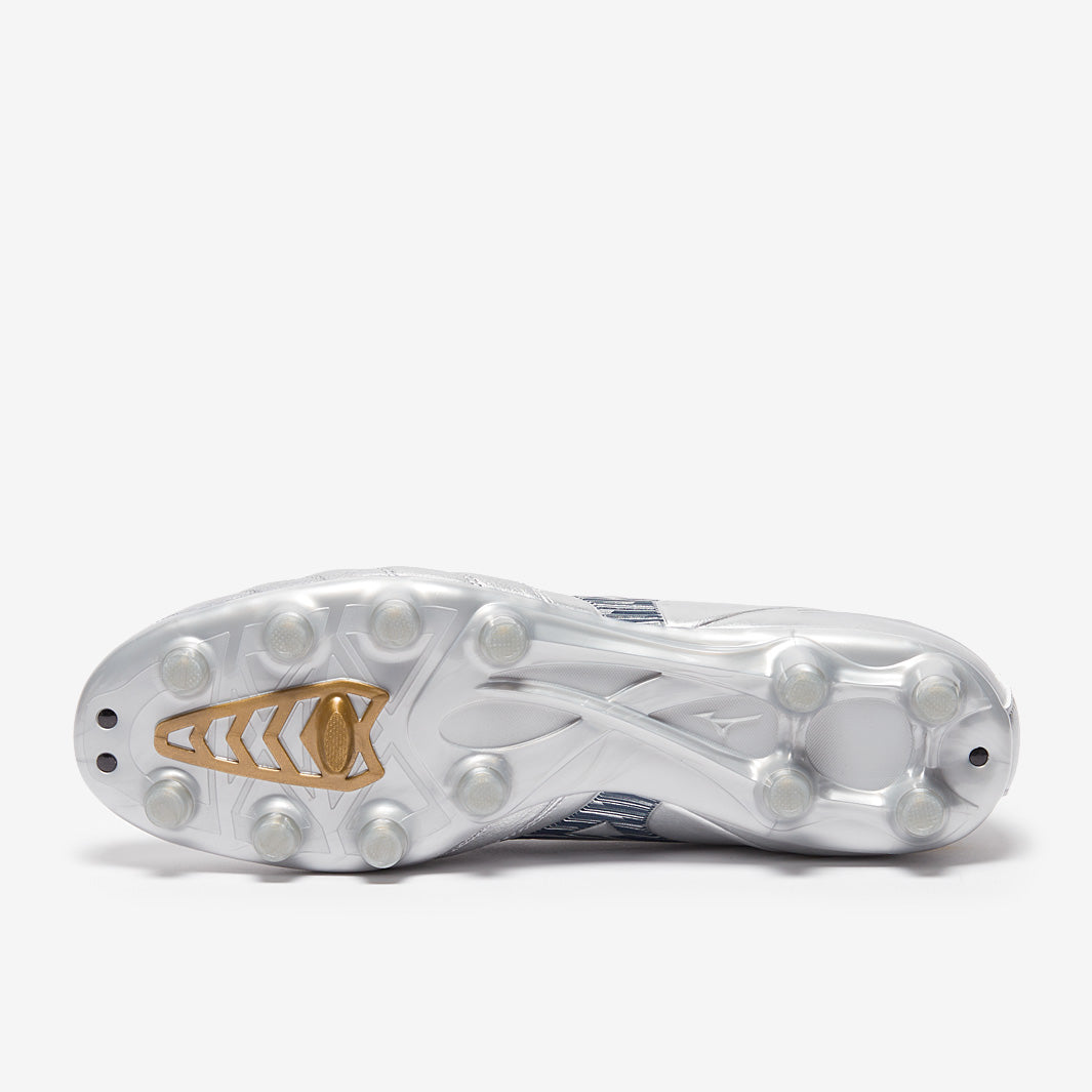 Mizuno Morelia Neo IV Pro Firm Ground - Galaxy Silver/Gold/Cool