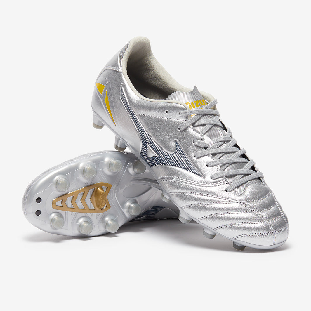 Mizuno Morelia サッカーシューズ シルバー Mizuno Morelia Neo IV Elite - Platinum Silver Pack | WeGotSoccer