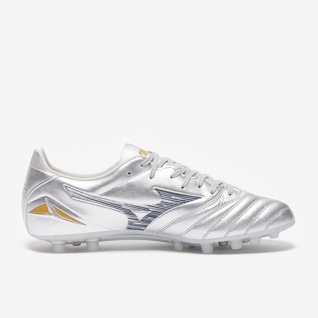 Mizuno Morelia Neo IV Pro Artificial Grass - Galaxy Silver/Gold