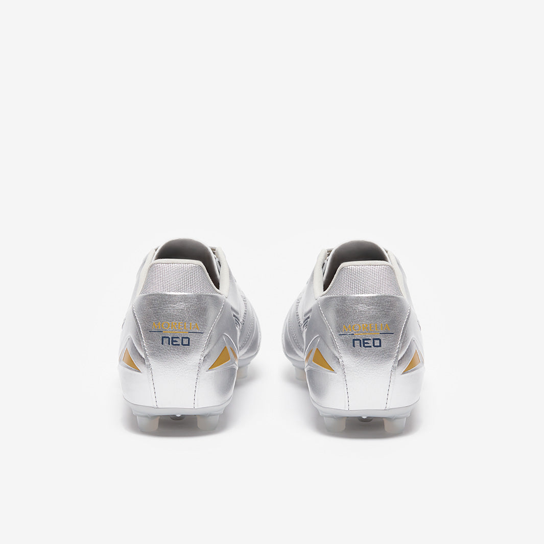 Mizuno Morelia Neo IV Pro Artificial Grass - Galaxy Silver/Gold