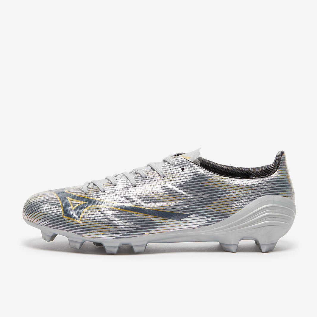 Mizuno Alpha II Pro Firm Ground - Galaxy Silver/Gold/Gold - Adult