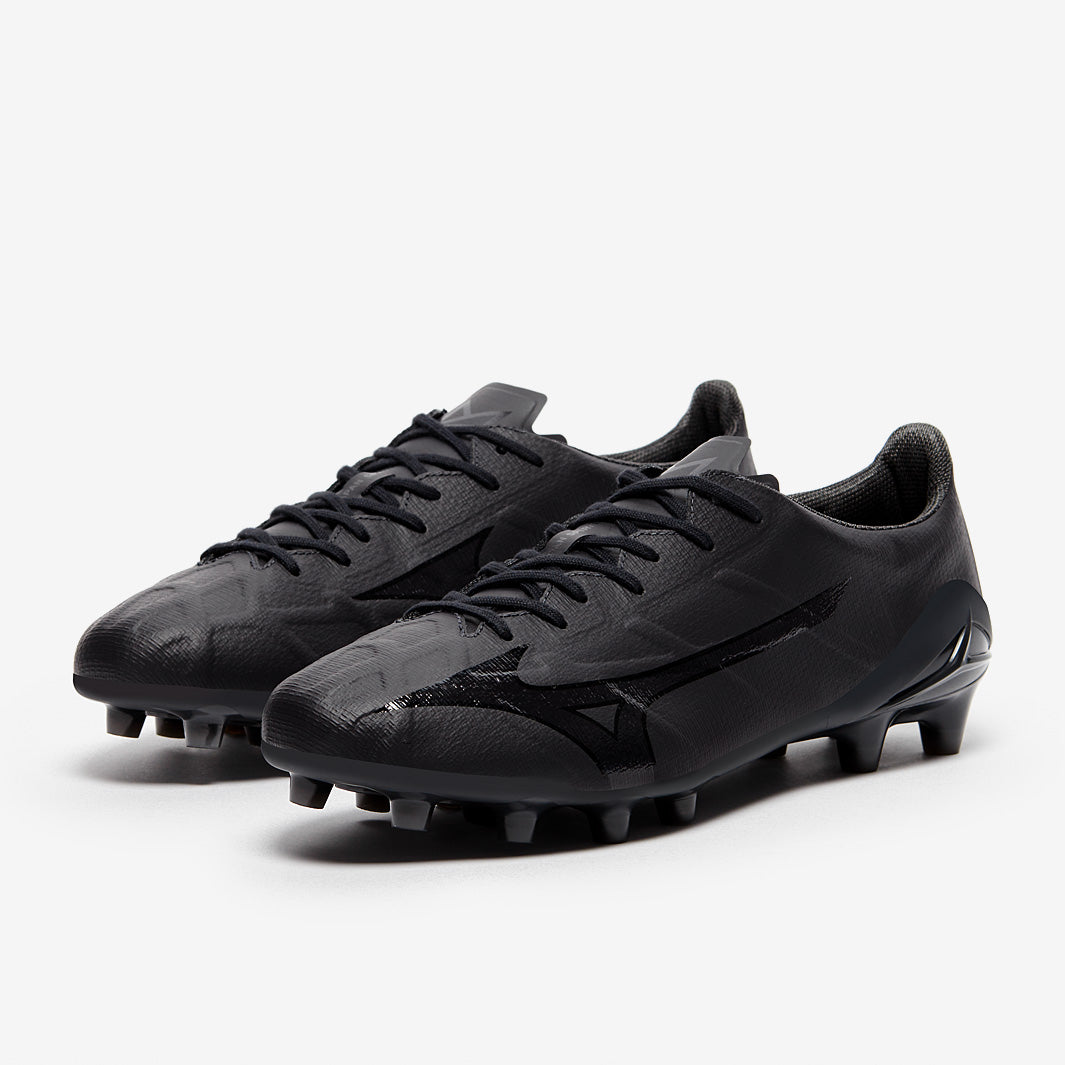 Mizuno Alpha II Made in Japan Firm Ground x Rebuild - Obsidian