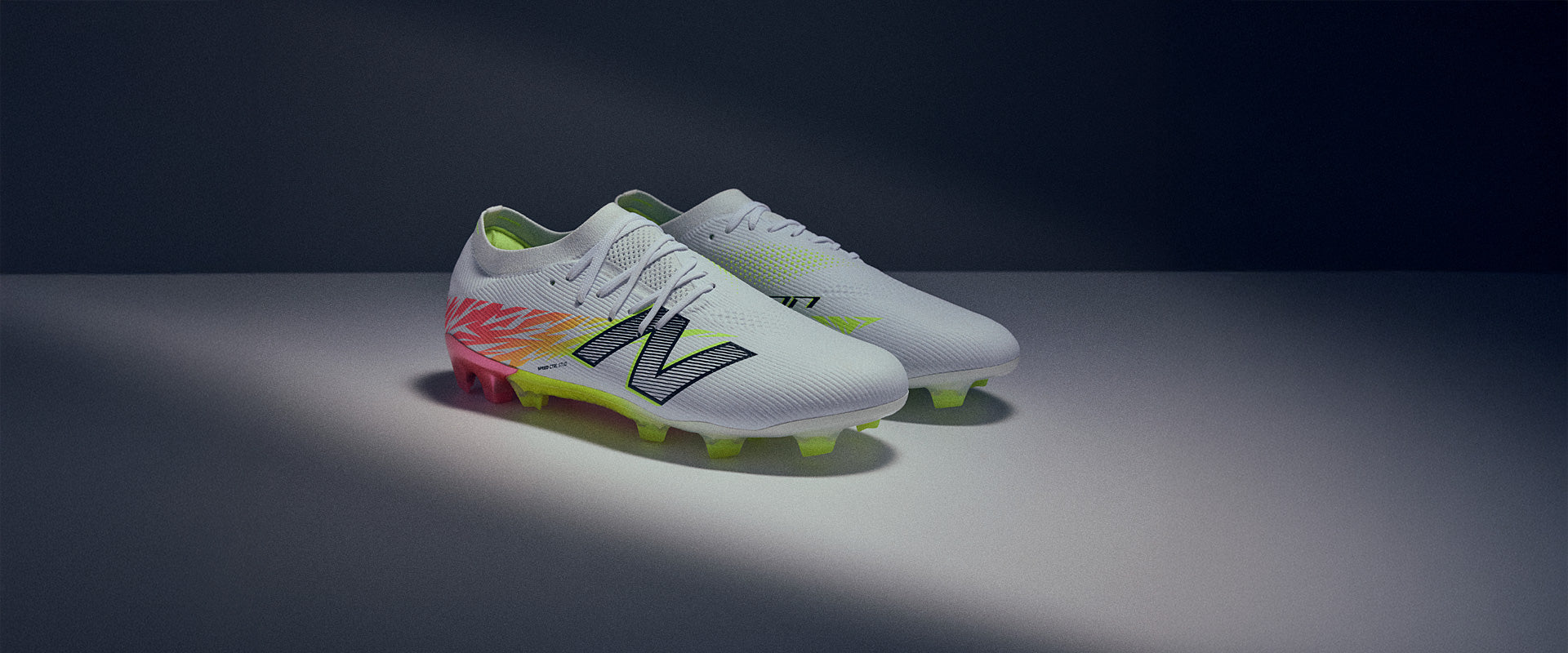 New Balance Furon V8 Pro Firm Ground - White/Energy Red/Hi-Lite