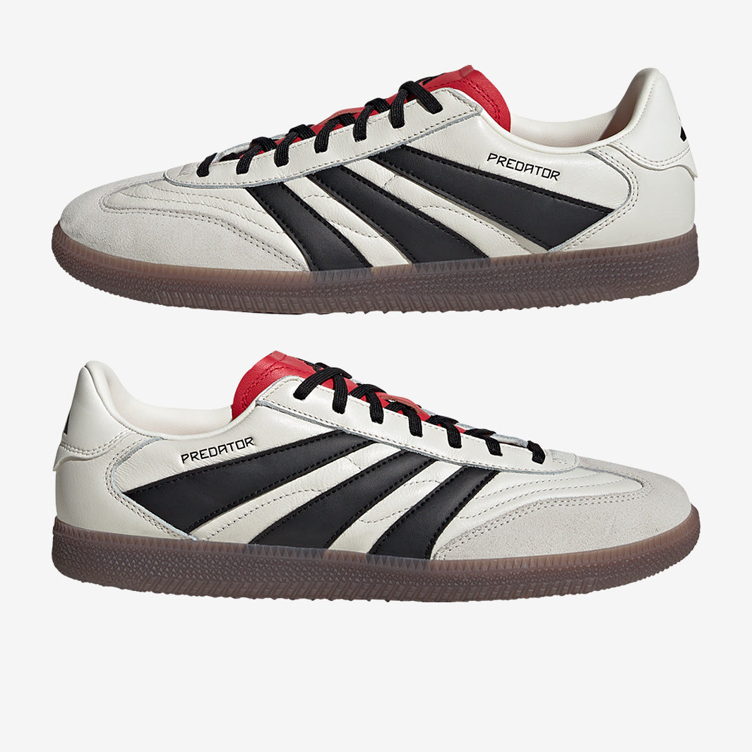 adidas Predator Freestyle - Off White/Core Black/Pure Ruby - Adult