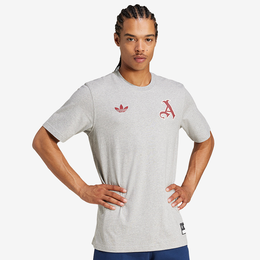 adidas Arsenal 24/25 VRCT T-Shirt - Medium Grey Heather - Mens Replica