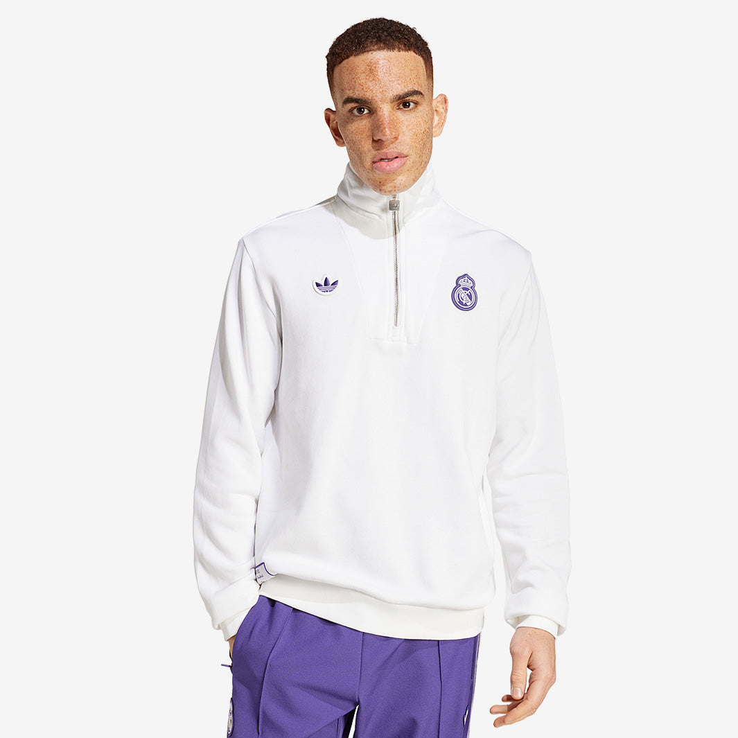 adidas Originals Real Madrid 24/25 Terrace Icons 1/2 Zip Top