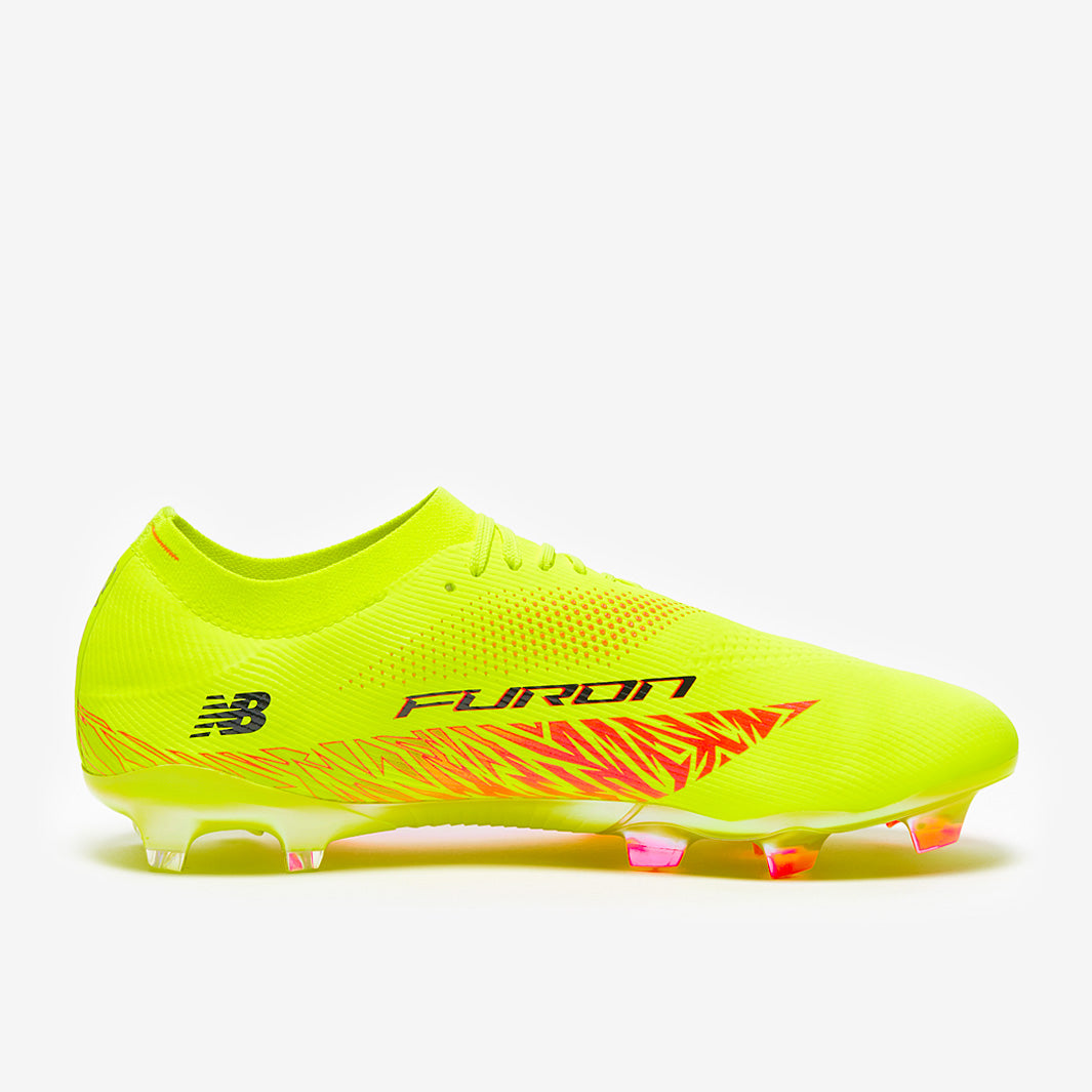 New Balance Furon V8 Pro Wide FG - Hi-Lite Yellow/Energy Red