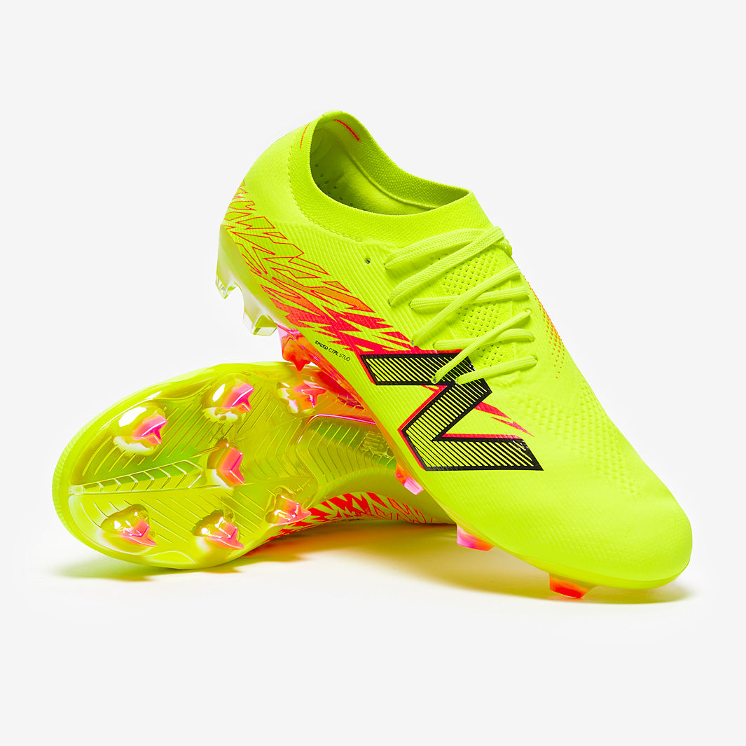 海外限定NEW BALANCE FURON V8 PRO IN 25.5 New Balance Furon V8 Pro Wide FG - Hi-Lite Yellow/Energy Red