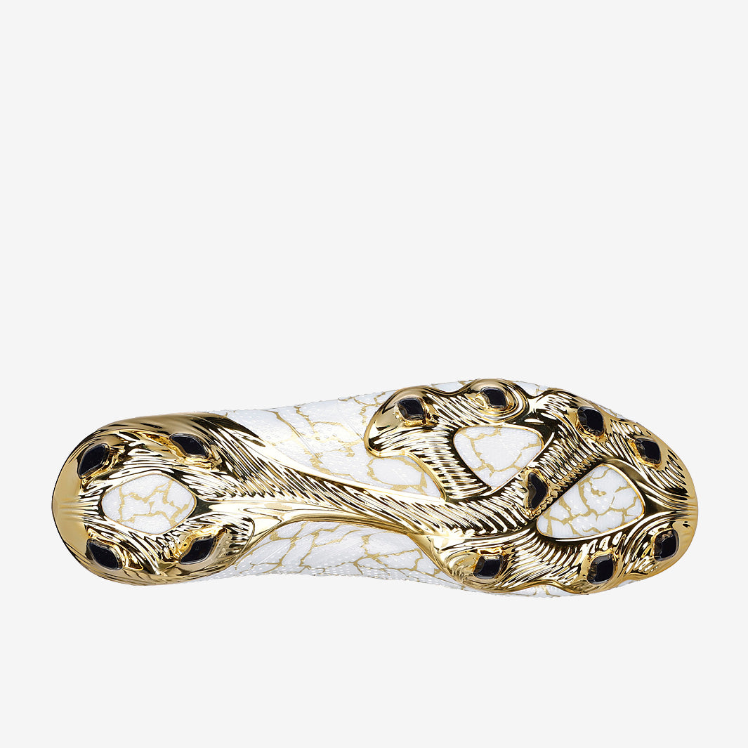 Skechers SKX 01 Elite High FG - White/Gold - Adult Cleats