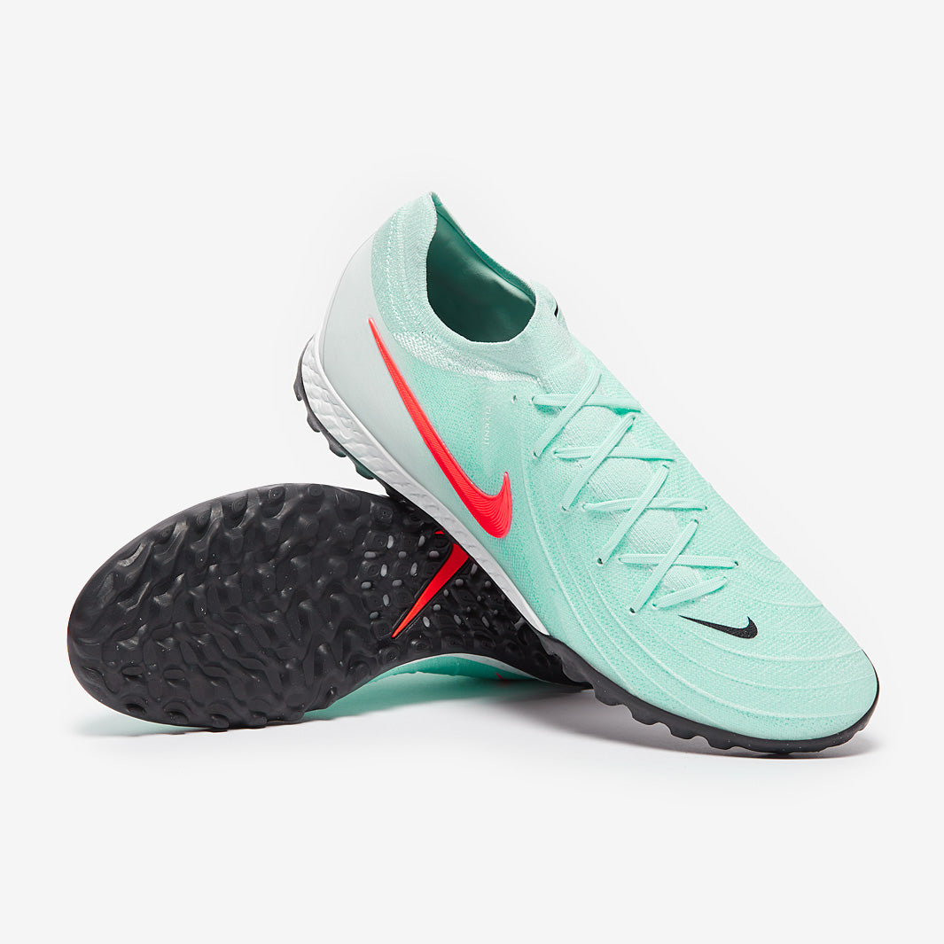 Nike Phantom GX II Pro Turf - Mint/Atomic Red/Off Noir - Adult Cleats