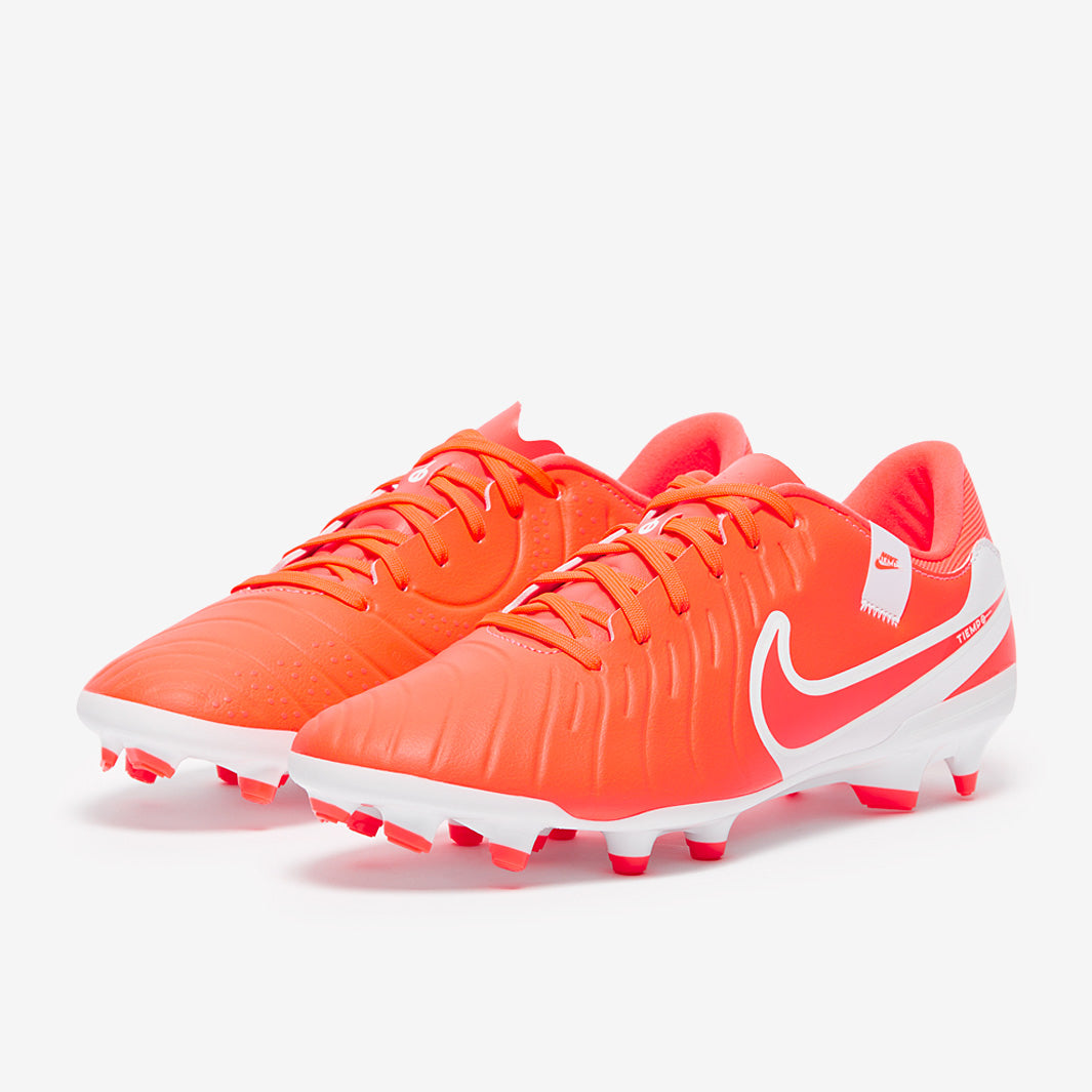 NIKE TIEMPO ホワイト/オレンジ サッカーシューズ NIKE TIEMPO ホワイト/オレンジ サッカーシューズ - メルカリ