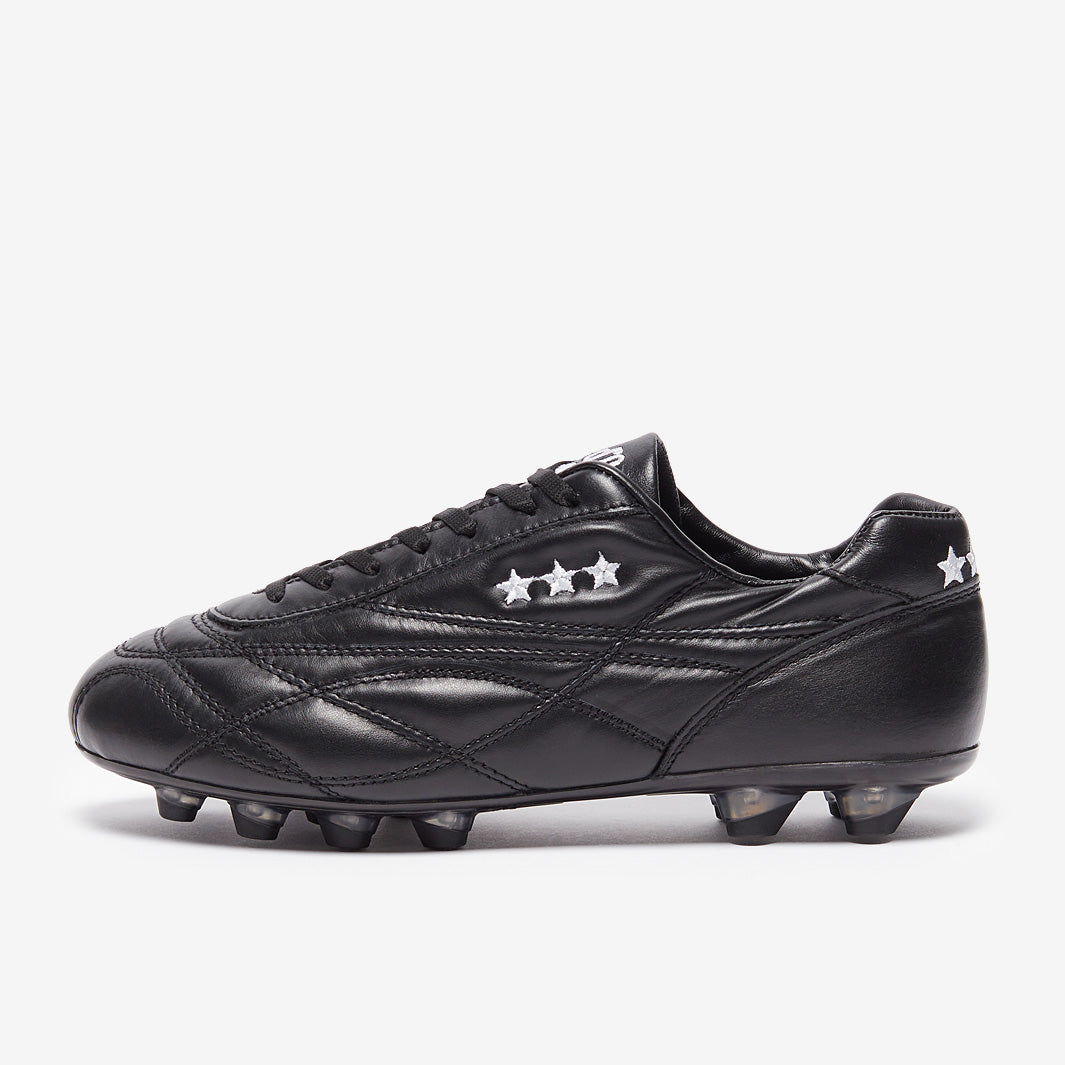 Pantofola d'Oro New Star Firm Ground - Black/White - Adult Cleats