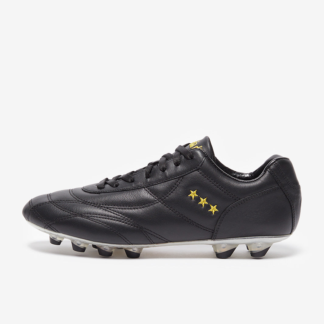Pantofola d'Oro ブラックサッカーシューズ Pantofola d'Oro Epoca Firm Ground - Black/Gold - Adult Cleats