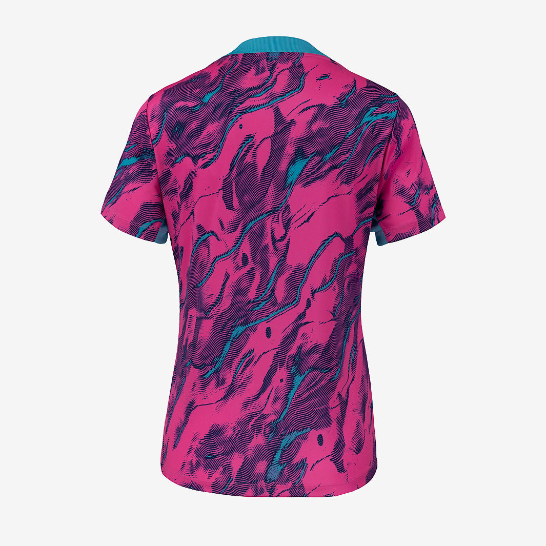 Nike San Diego Wave 2025 Womens SS Pre-Match Top - Chlorine Blue