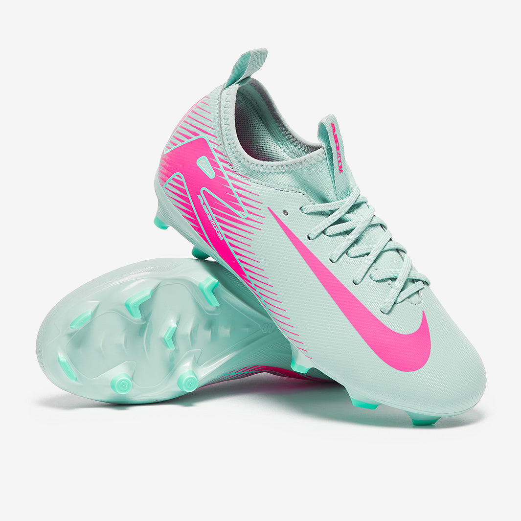 Nike サッカーシューズ ミントグリーン/ピンク Nike Kids Air Zoom Mercurial Vapor XVI Academy Firm Ground/Mixed