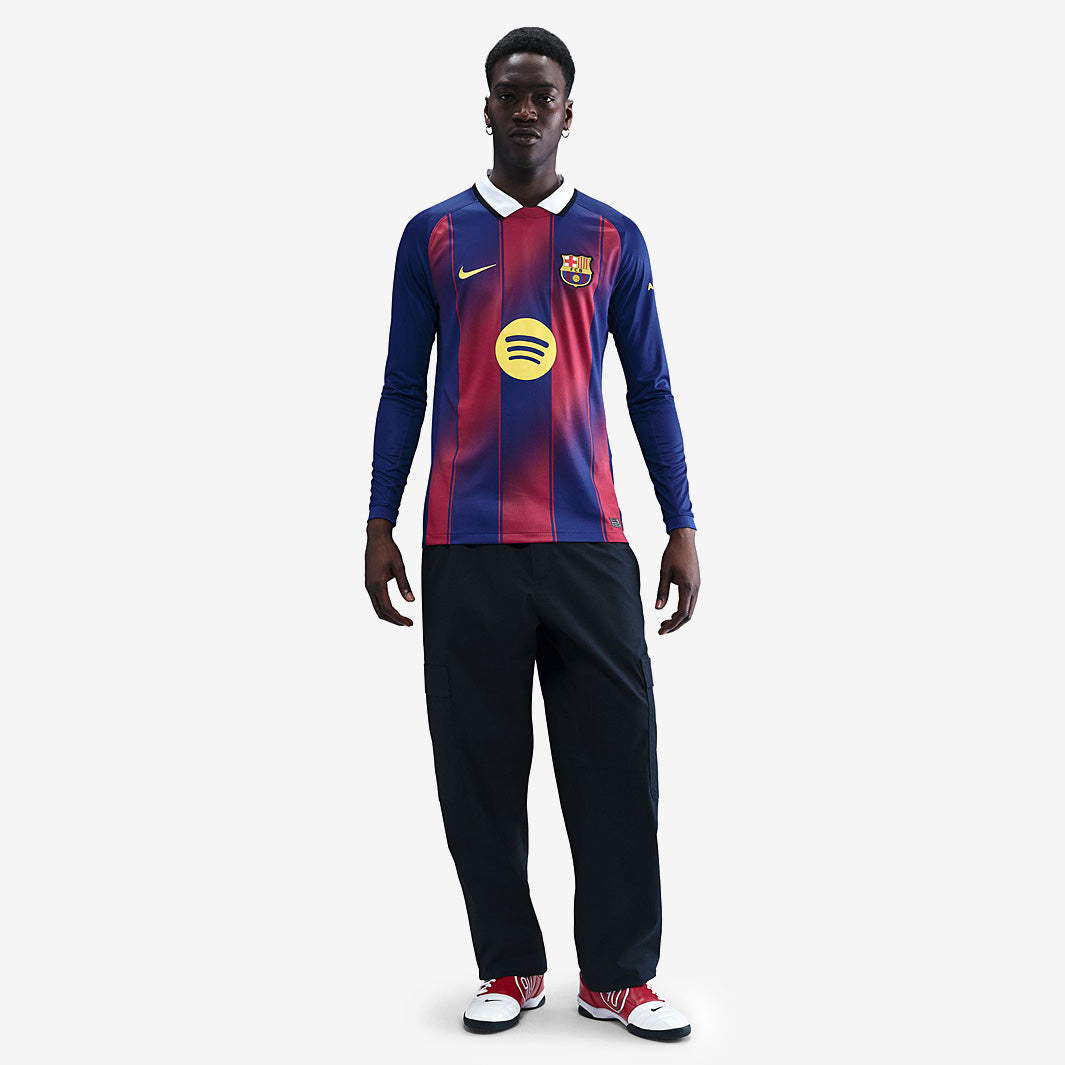 Nike FC Barcelona 25/26 Dri-FIT Stadium Home LS Jersey - Deep